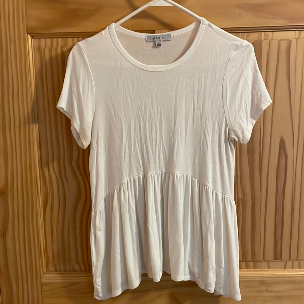 Flowy white top